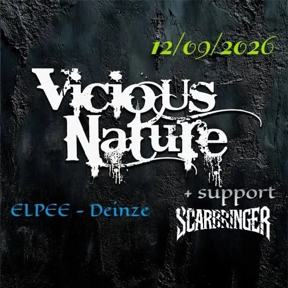 Affiche voor Vicious Nature + Scarbringer